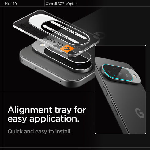 Spigen Pixel 10 Lens Protector – Optik EZ Fit (2 Pack)